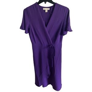 Monteau Purple Wrap Dress